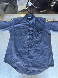 Vintage Henrico County VA Department Uniform Hemd Größe Large Hergestellt in den USA - Bild 1 von 9