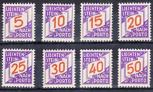 Liechtenstein - Yv. Preise ** 13/20 - Jahrgang 1928 - Michel ** P 13/20 - postfrisch - Bild 1 von 1
