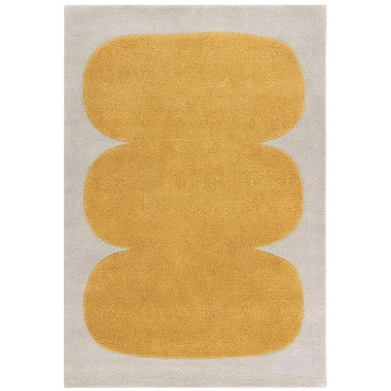 8X8 Yellow Area Rug For Living Room Home Office Study Room Luxury Wool carpet - Image 1 of 4
