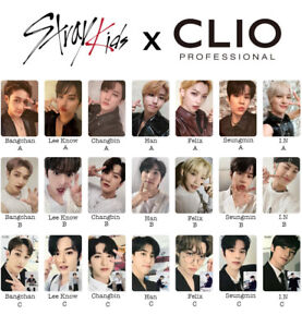 Stray kids CLIO Official Photo card Bang chan Lee know Han Felix seungmin I.N