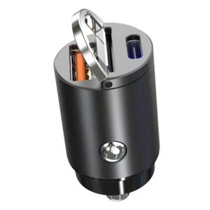 KFZ Dual Ladeadapter USB C Fast Charge USB A Schwarz Car Charger - Bild 1 von 12