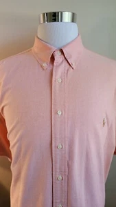 Polo Ralph Lauren Classic Fit Oxford Shirt Pastel Peach Sz 2XB Big - Picture 1 of 7