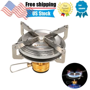 Lixada 3500W Gas Stove Adjustable Flame Camping Stove Foldable For Hiking U9K6 - Picture 1 of 12