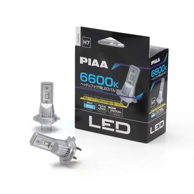 PIAA LEH215 LED Bulbs 6600K Headlights Fog Lights 2600lm H7 12V 14W Cool White - Image 1 of 4