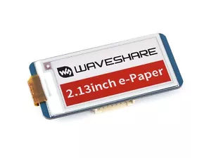 Waveshare 2.13inch e-Paper display HAT for Raspberry Pi, three-color 250x122 SPI - Picture 1 of 7