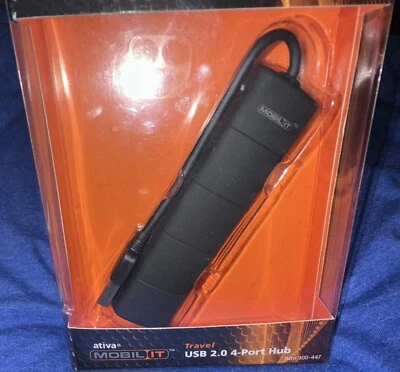 ATIVA MOBIL IT USB 2.0 4-PORT HUB ITEM # 900-447 (NEW) - Image 1 of 4