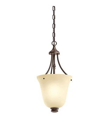 Kichler 42072OZ Durham 1 Light 10 inch Olde Bronze Inverted Pendant  Light - Image 1 of 3