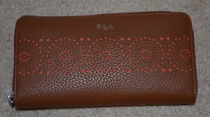 Lauren Ralph Lauren Women’s Brown Zip Around Wallet - Picture 1 of 8