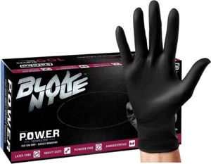 10 Boxes of 100 Safeko Blak Nyle Gloves Food Grade (1000 Total) 100% Latex Free - Picture 1 of 5