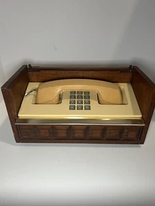 Teléfono de Escritorio Ejecutivo MCM en Caja Brutalista Cubista Madera Años 60/70 **¡HERMOSO!! - Imagen 1 de 21