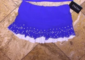 Traje de baño Profile by Gottex Enchantment zafiro con falda parte inferior para mujer 6 nuevo con etiquetas $98 - Imagen 1 de 4