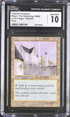 Tolarian Academy Urza's Saga Mtg. CGC 10 Gem Mint! - Image 1 of 4