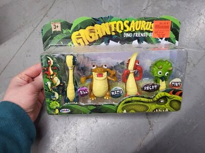 Juego de 4 piezas de dibujos animados Jakks Gigantosaurus Rocky Bill Tiny Mazu nuevo en caja Foto 1 de 4