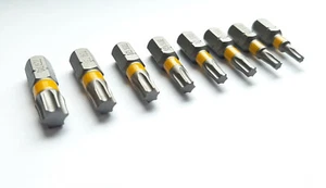 8 tlg BOSCH Torx Bit Set 1/4" T10 T15 T20 T25 T27 T30 T40 25mm lang farbig - Bild 1 von 3