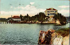Postal Squantum Club Providence RI espalda dividida matasellada 1909 - Imagen 1 de 2