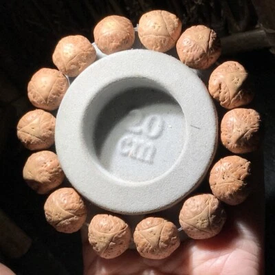 Pulsera China Preciosa Madera Semilla Bodhi 1.7 CM Pulsera Cuentas Foto 1 de 4