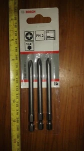 3 piezas conjunto PH2 x 89mm Power Screwdriver Bit Phillip 2. BOSCH 2607001535879 - Imagen 1 de 1