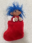 Troll Christmas Stocking Vintage Smithy Norfin Russ type troll  8 inches 1C