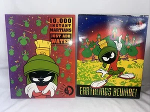 Vintage 1996 Marvin the Martian Looney Tunes School Folders - Picture 1 of 11