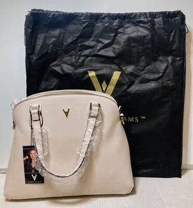 Cartera redonda Vanessa Williams The Lush Collection Off White con correa, nueva con etiquetas - Imagen 1 de 9