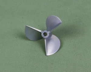 Rc Elica CNC Lavorata 3 Pale Lega 4018 Per Albero 4,76mm 3/16" Rc Barca - Foto 1 di 1