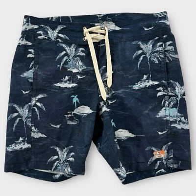 Tommy Bahama Bañador Relax Para Hombres 30 Azul Board Shorts Forrado Estampado Floral Surf Foto 1 de 4