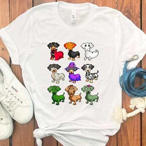 DACHSHUND HALLOWEEN T-SHIRT - Picture 1 of 43