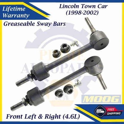 Оригинальные передние стабилизаторы подвески MOOG для 1998-2002 Lincoln Town Car 4,6 л пожизненная гарантия - Изображение 1 из 4