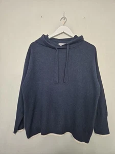 Jersey Pure Collection con capucha 100 % cachemir para mujer talla 14 azul - Imagen 1 de 7