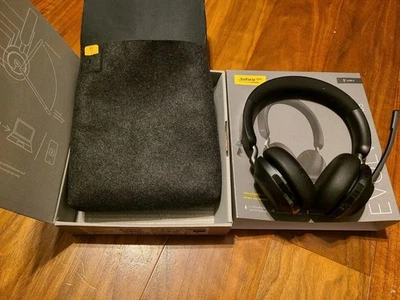 Jabra Evolve2 65 Stereo Wireless Headset (MS Teams, USB-C) - Black - Image 1 of 3