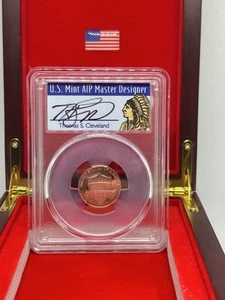 2024 S 1c Lincoln Cent PCGS PR70DCAM Thomas Cleveland Native In Wooden Case🇺🇸 - Picture 1 of 5
