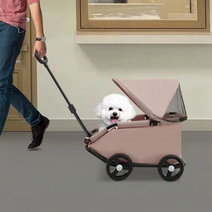 Small Dog Stroller, Pet Stroller for Shopping Walking for Small Dogs Cats - Picture 1 of 13