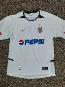 Y2K Nike Corinthians Paulista Pepsi Home Football Soccer Jersey Men Large Brazil - Picture 1 of 13