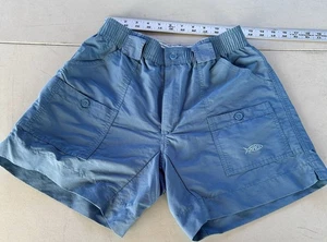 AFTCO Cargo Shorts Herren Größe 30 blau 6 Zoll Schrittlänge Outdoor Nylon Angeln Wandern - Bild 1 von 6