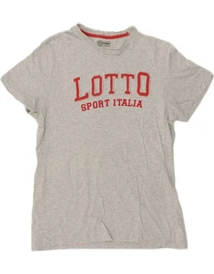 LOTTO Mens Graphic T-Shirt Top XL Grey BV28 - Picture 1 of 3