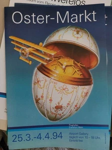 Flughafen Frankfurt Main Airport Gallery Ausstellungsplakat Oster-Markt 1994 - Bild 1 von 1
