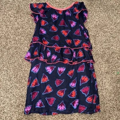 Kid’s Little Marc Jacobs Dress Navy With Red/pink And  Layers, Fancy, Size 4,zip - Изображение 1 из 4