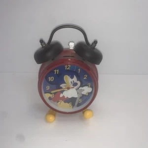 RELOJ RETRO DISNEY MICKEY MOUSE ROJO Funciona Leer Descripción - Imagen 1 de 3
