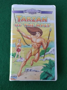 Enchanted Tales Tarzan Of The Apes VHS (1999) Sony Wonder Clamshell Rare - Picture 1 of 3
