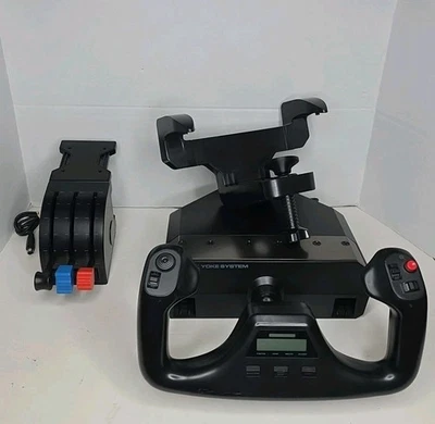 Logitech G PRO Flight Yoke System for PC - Black - VG  (Missing Power Supply) - Image 1 of 4
