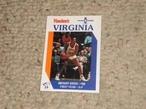 1988-89 BRYANT STITH Hardee's Virginia Cavaliers Card - Nice Shape!!! - Picture 1 of 2