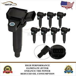 For Toyota Tundra Sequoia 2001-2007 4Runner Land Cruiser 4.7L 8Pcs Ignition Coil