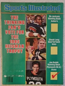 Primera portada ilustrada deportiva de Bo Jackson del 2 de diciembre de 1985 108 páginas completa - Imagen 1 de 4