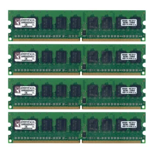 Server 2GB RAM Kit (4x512MB) Kingston KVR533D2E4/512 DDR2 533MHz Unbuffered ECC - Picture 1 of 1