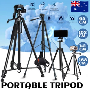 Professional Camera Tripod Stand Mount Remote + Phone Holder for iPhone AU STOCK - Picture 1 of 16
