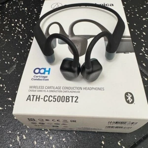 Audio-Technica ATH-CC500BT2 Wireless Earphones Bluetooth Cartilage Black - Zdjęcie 1 z 4