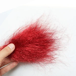 4g/pack Red Long Ice Dub 10cm Fly Tying Dubbing Materials Synthetic Fibers - Bild 1 von 4