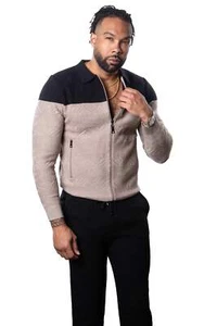 Joggers Prestige LNG-230 cremallera completa 2 tonos negros - Imagen 1 de 10