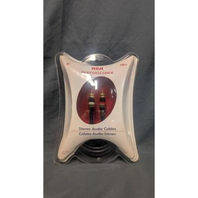 NEW RCA Home Theatre Series Gold Plated Connectors 6Feet Core RCA Audio Cables - Image 1 of 2