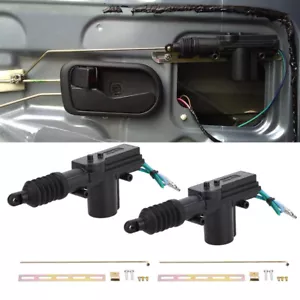 2x Universal Car Auto Heavy Duty Power Slave Door Lock Actuator Motor 2 Wire 12V - Picture 1 of 12